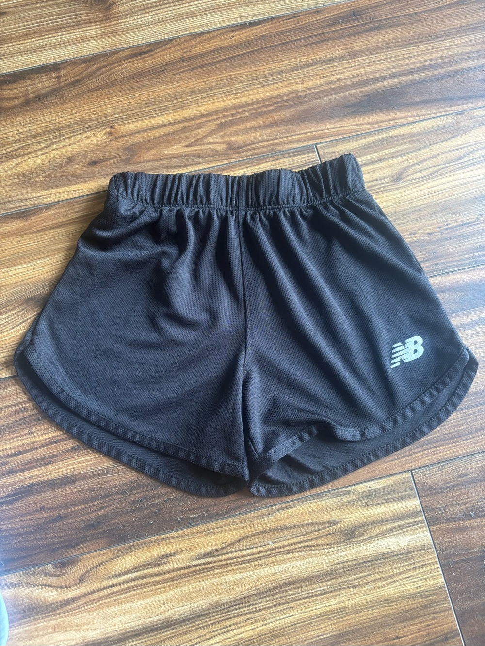 New Balance Black Girls' Athletic Shorts with Logo
